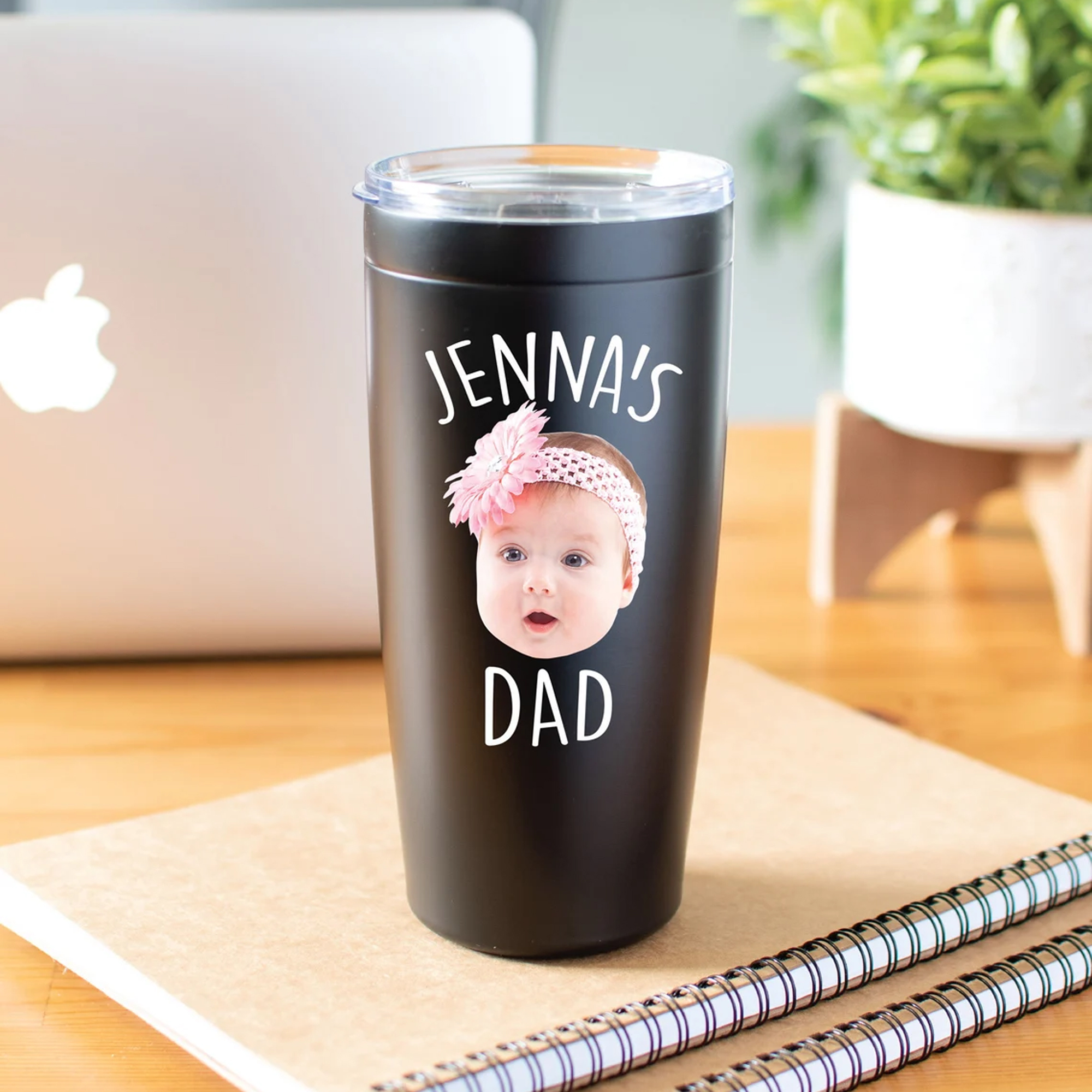 Custom Baby Photo Tumbler Baby Photo Tumbler For Dad Baby Face Gift Cup Personalized Photo Gift For Dad Fathers Day Gift Christmas Gift